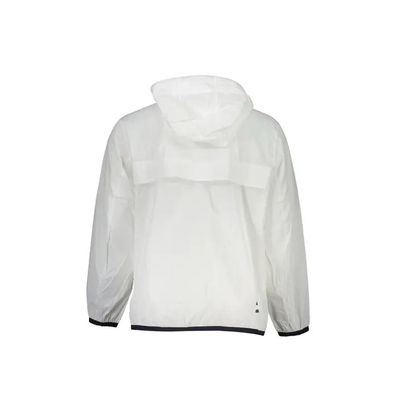 Giubbotto Maniche Lunghe Uomo Bianco Zip Logo miniatura 2