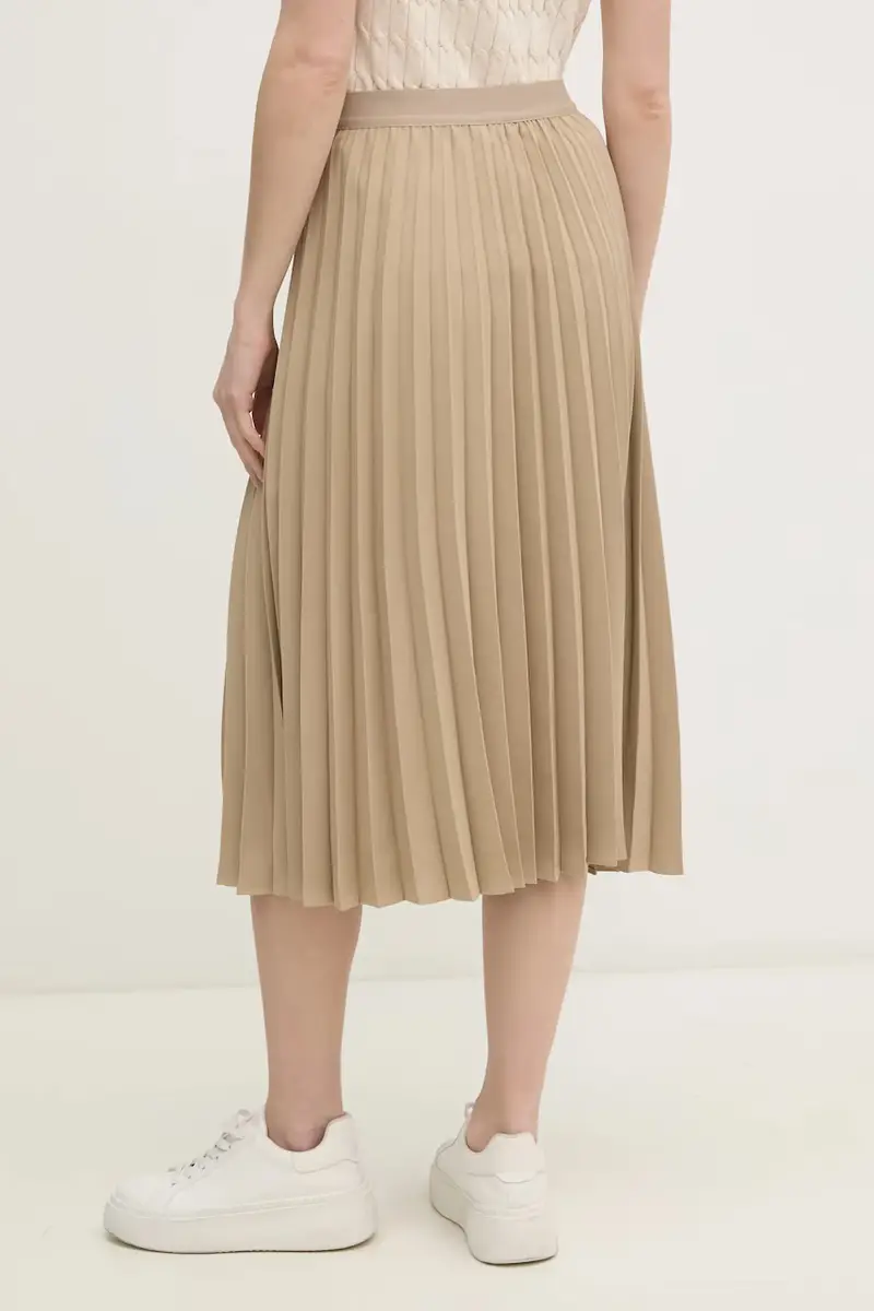 gonna colore beige WW0WW43886 Verde miniatura 3