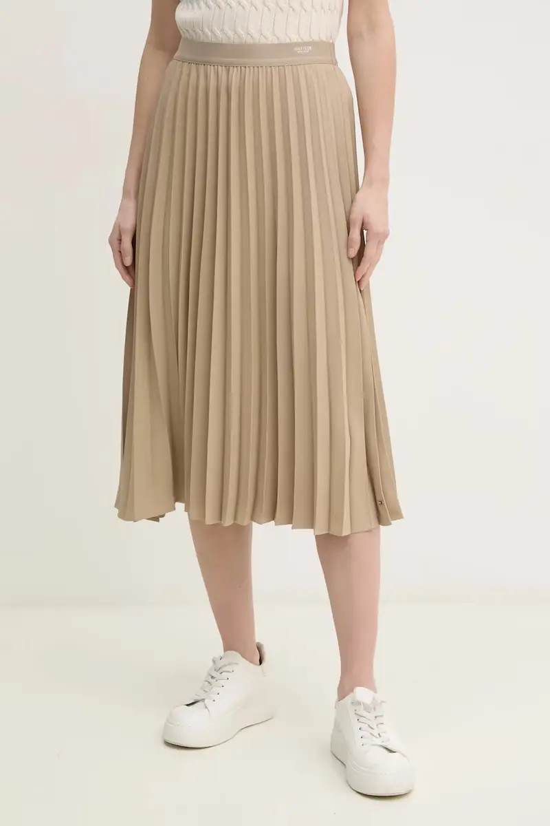 gonna colore beige WW0WW43886 Verde