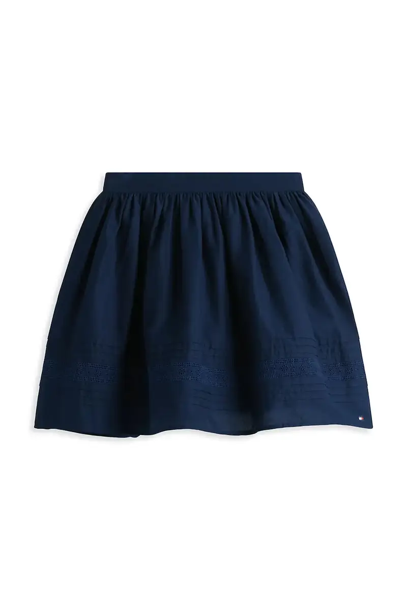 gonna di cotone bambina colore blu navy KG0KG08666 miniatura 2