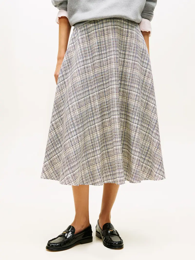 Gonna giallo chiaro / nero / bianco miniatura 2