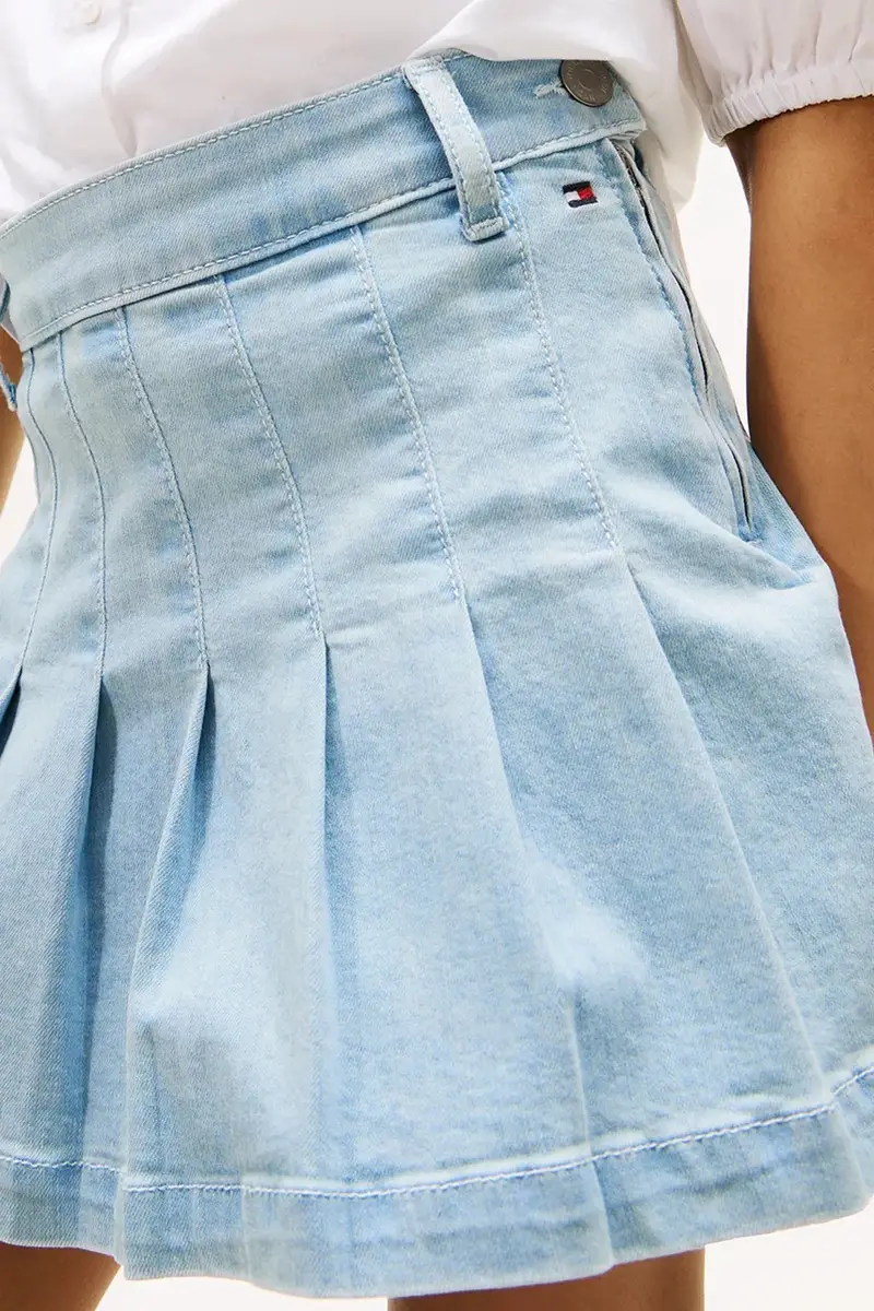 gonna jeans bambino colore blu KG0KG08743 miniatura 4