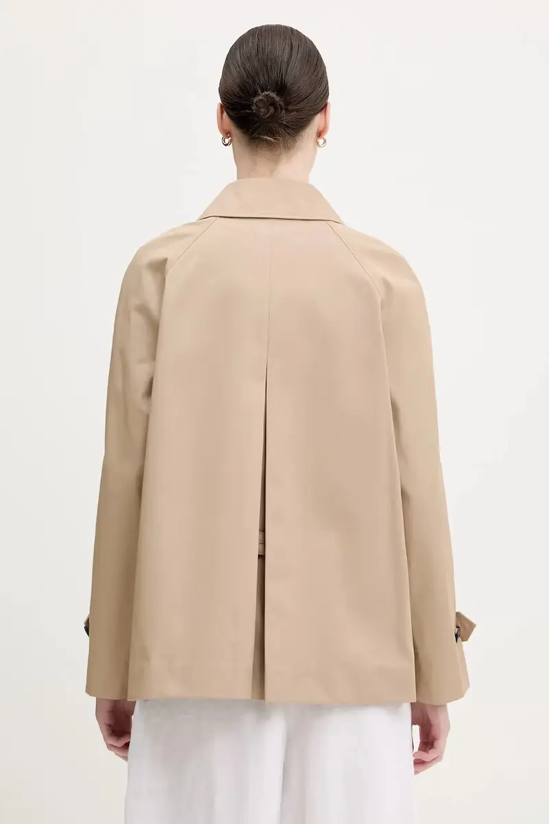 impermeabile di cotone colore beige WW0WW45618 miniatura 3