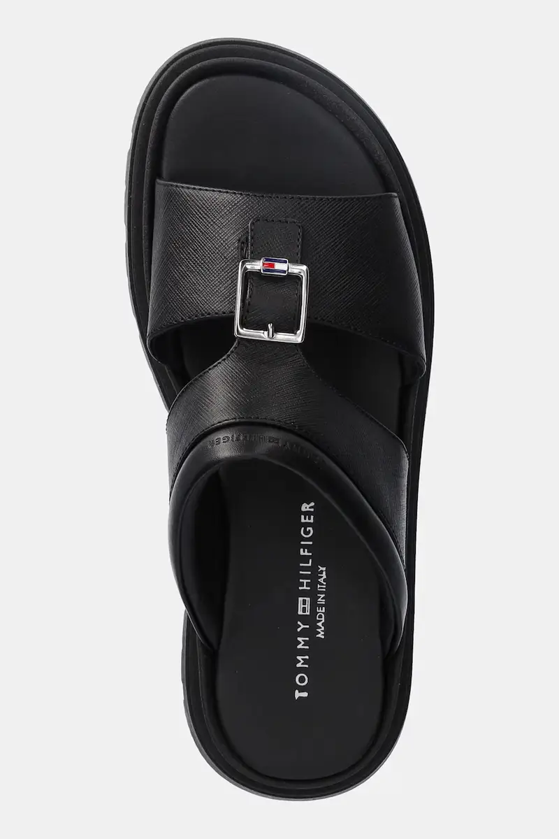 infradito in pelle colore nero T4B2-33948 miniatura 4