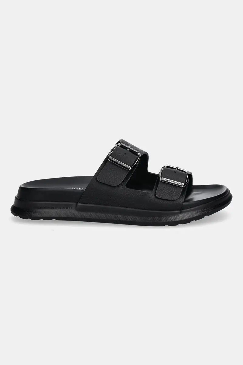 infradito in pelle D DENSITY HILFIGER LTH SAND uomo colore nero FM0FM05414 miniatura 2