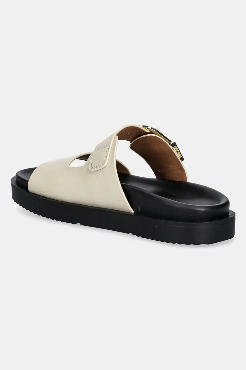 infradito in pelle LEATHER SPORTY MULE donna colore beige FW0FW08512 miniatura 3