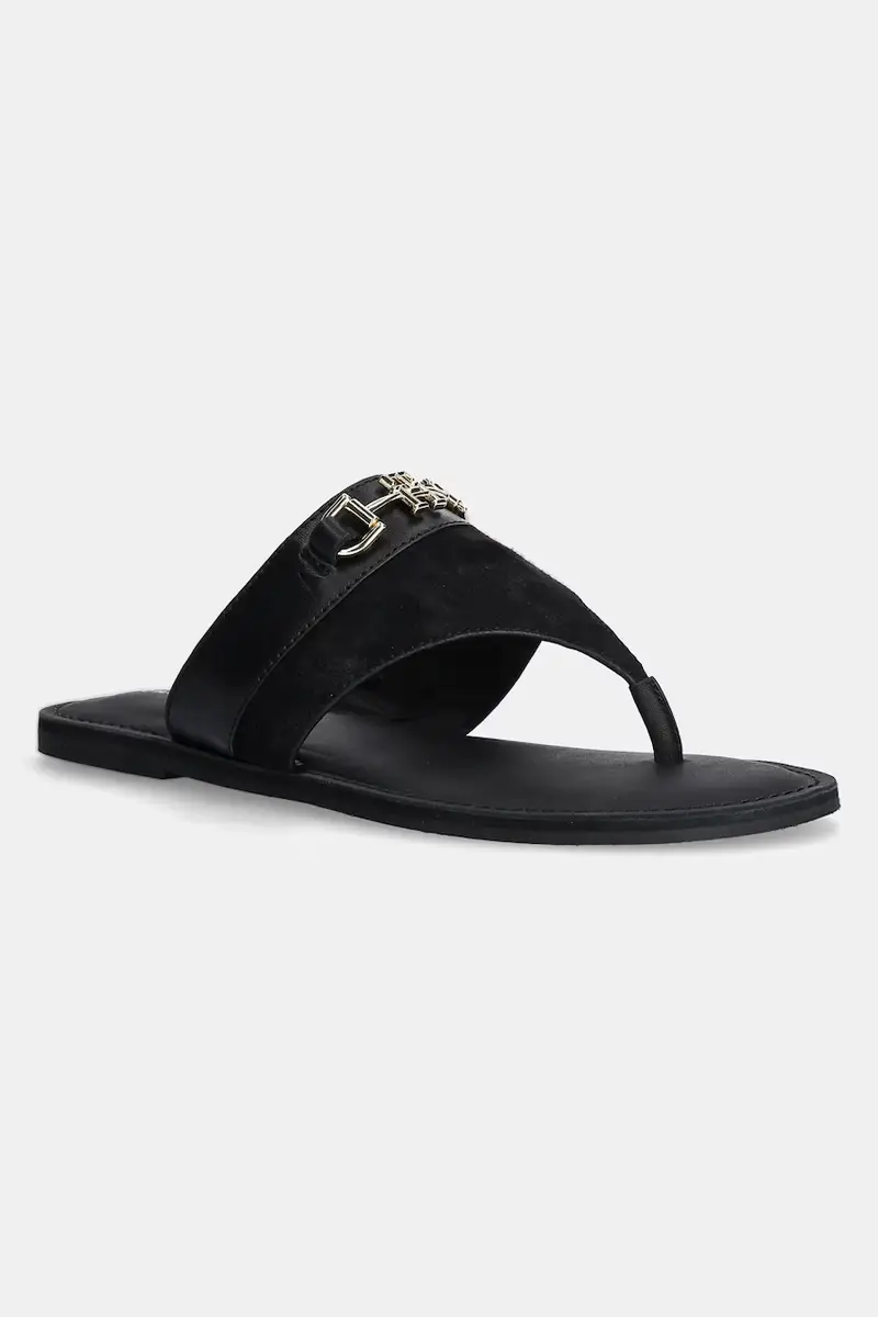 infradito in pelle MIXED LEATHER HORSEBIT THONG donna colore nero FW0FW08506