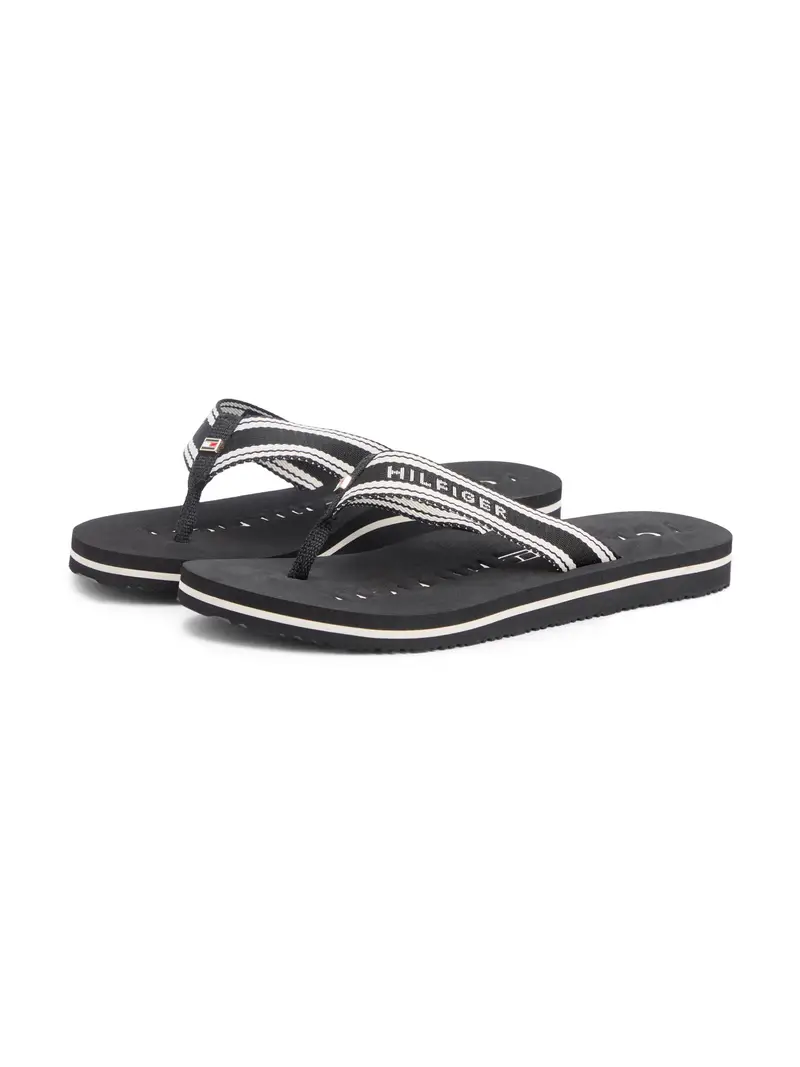 Infradito nero / bianco miniatura 2