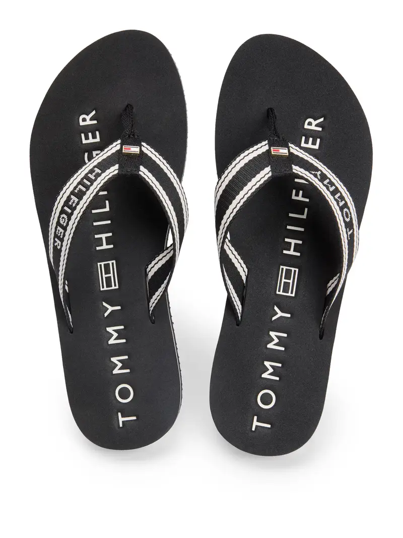 Infradito nero / bianco miniatura 3