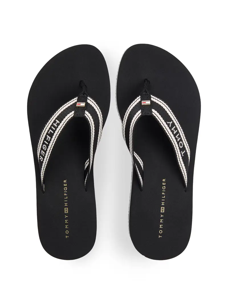 Infradito nero / bianco miniatura 3