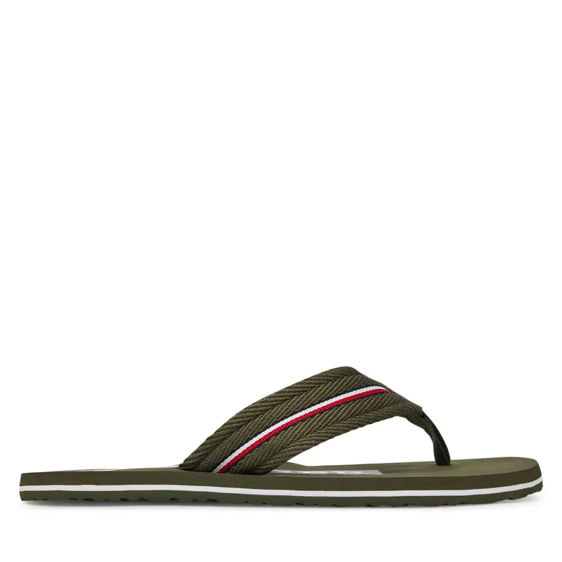 Infradito Tommy Hilfiger Corporate Hilfiger Beach FM0FM05436 Rosso Cachi