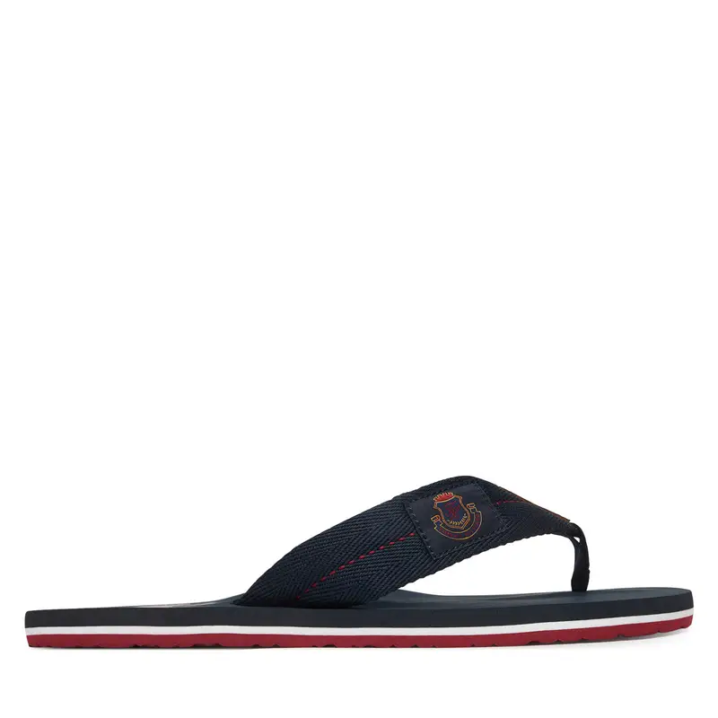 Infradito Tommy Hilfiger Patch Hilfiger Beach Sandal FM0FM05804 Blu scuro
