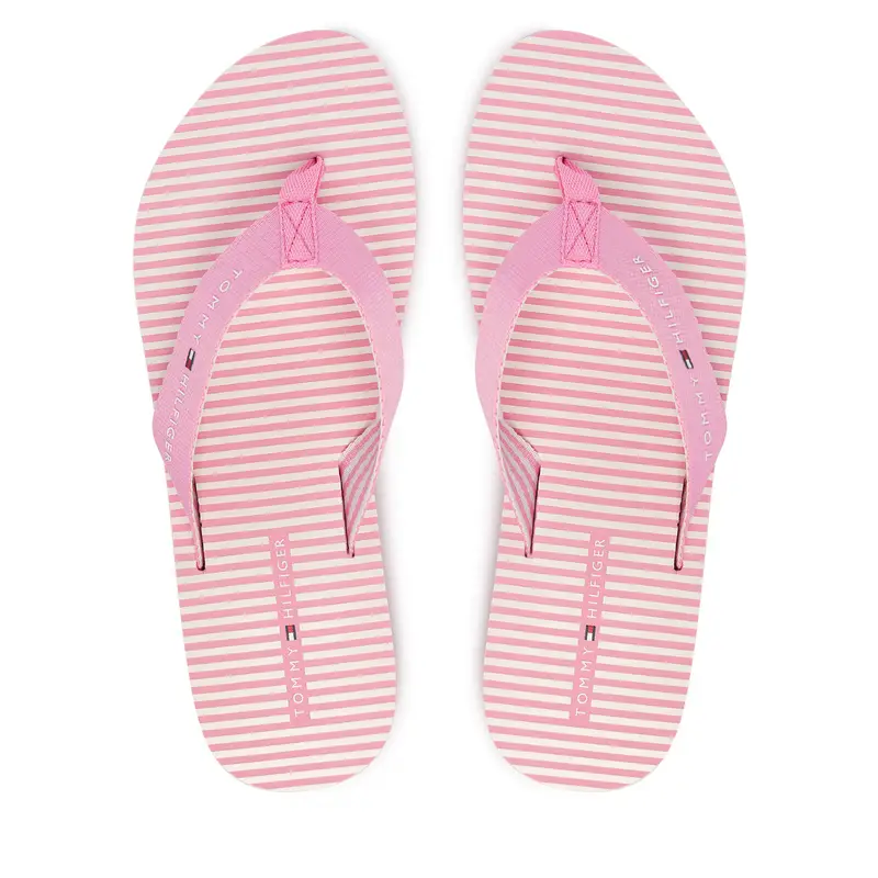 Infradito Tommy Hilfiger Th Ithaca Stripe Summer Sandal FW0FW09192 Rosa