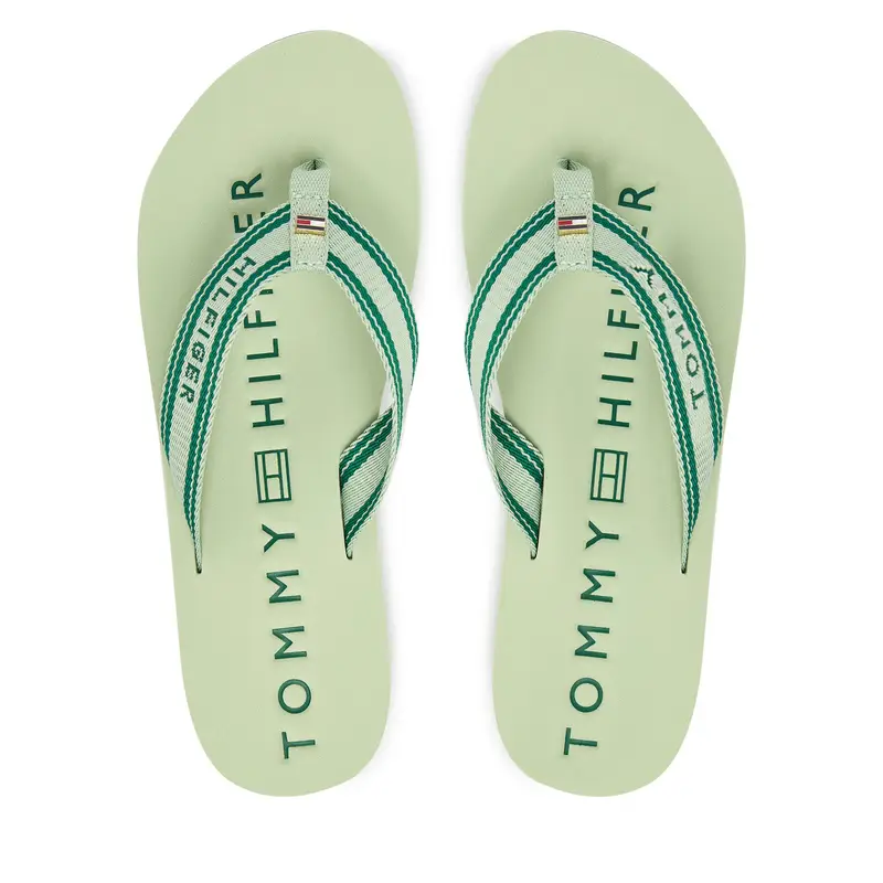 Infradito Tommy Hilfiger Th Webbing Summer Sandal FW0FW09193 Verde