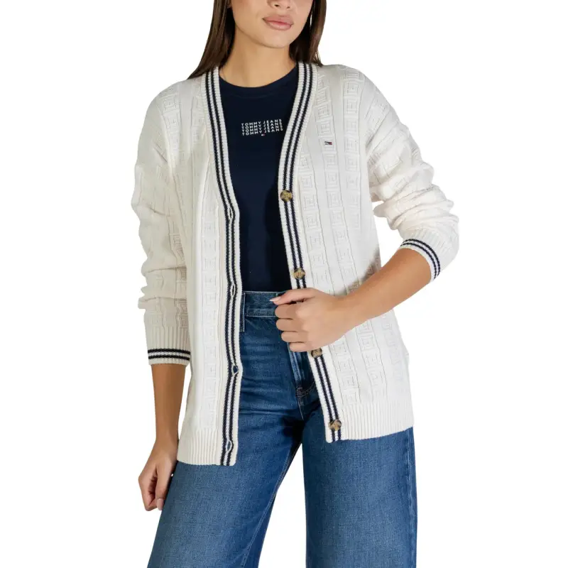 Tommy Hilfiger Jeans Cardigan Donna - white / XS