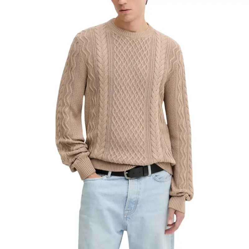 Maglia Uomo Cotone Biologico Beige - beige / S