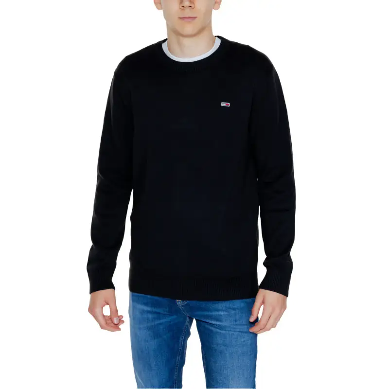 Maglia Uomo Tommy Hilfiger Jeans Blu - 100% Cotone Organico A/I - black / S