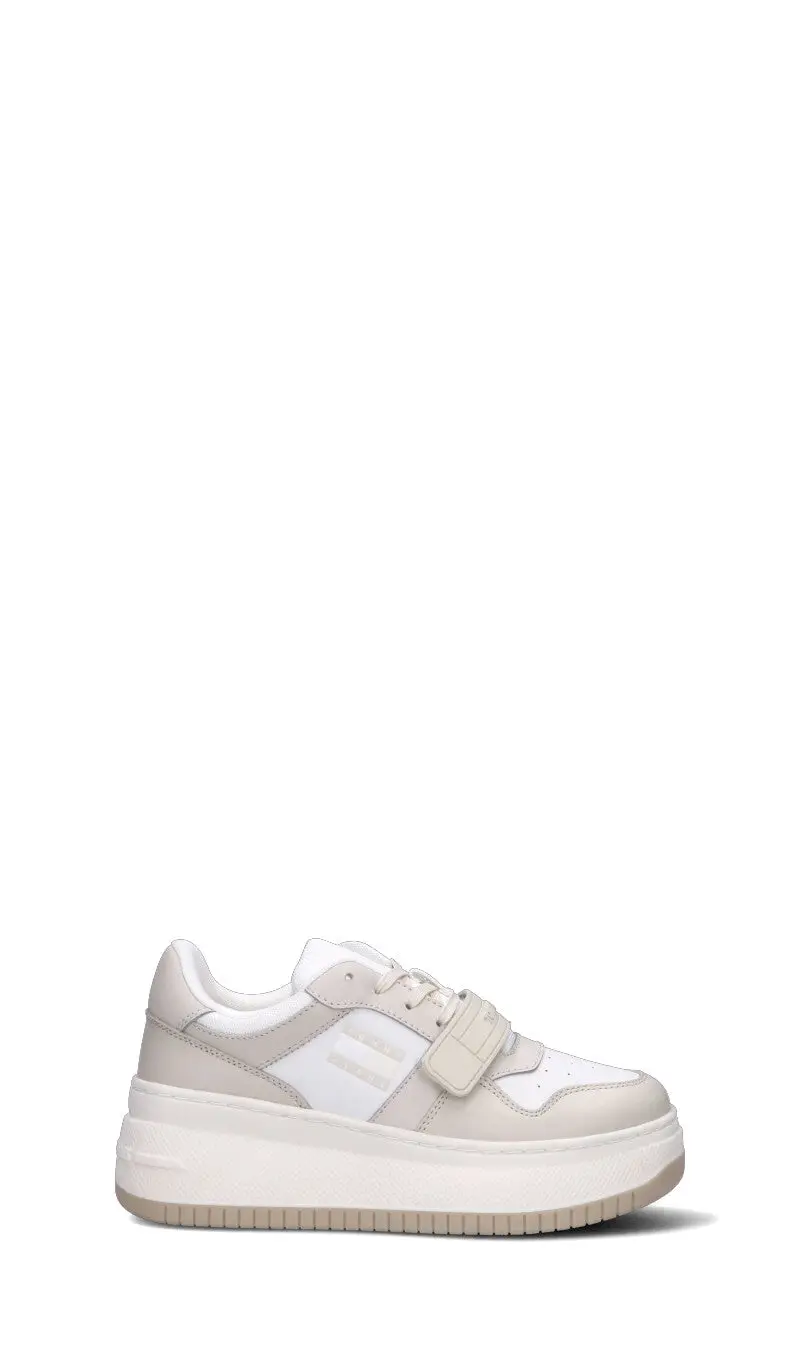 Sneaker donna beige in pelle Vario