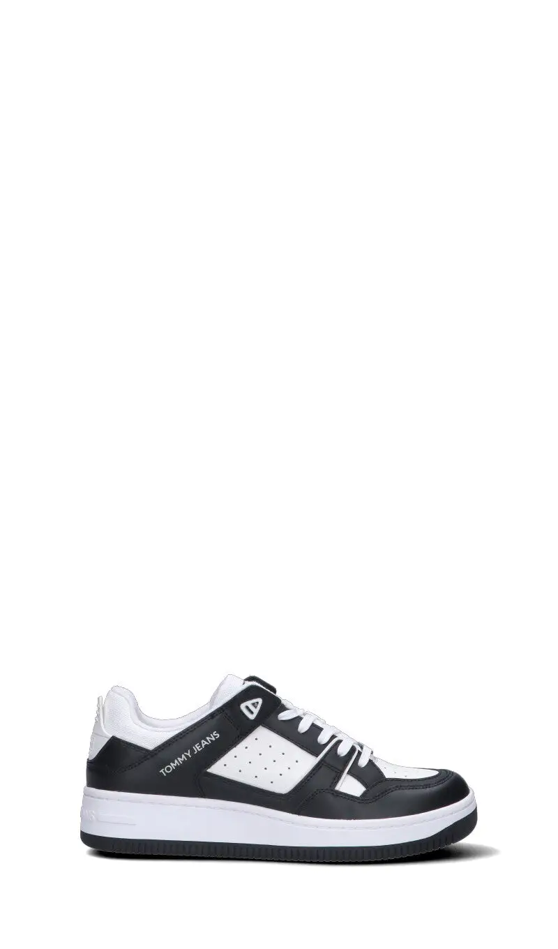 Sneaker donna bianca/nera in pelle Vario