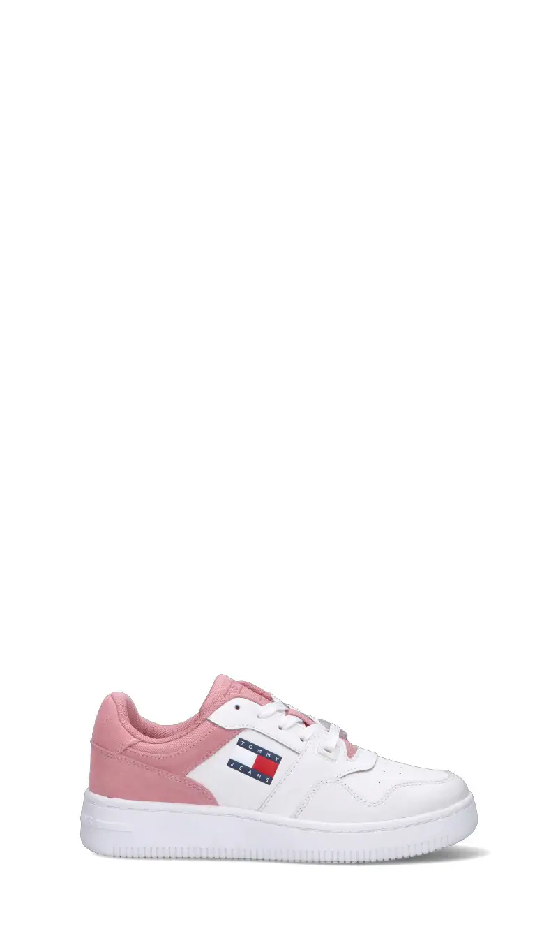 Sneaker donna bianca/rosa in pelle Vario