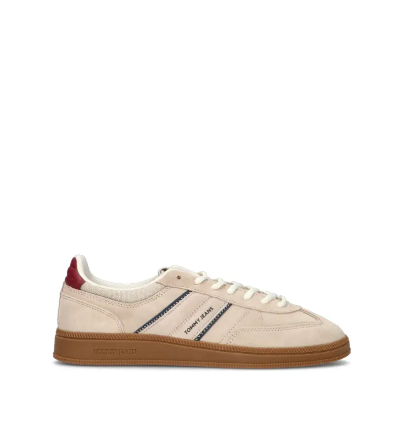 Sneaker uomo beige in suede Vario