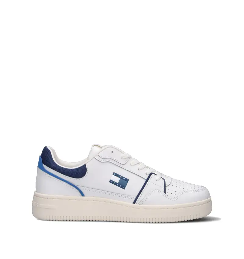 Sneaker uomo bianca/blu in pelle Vario