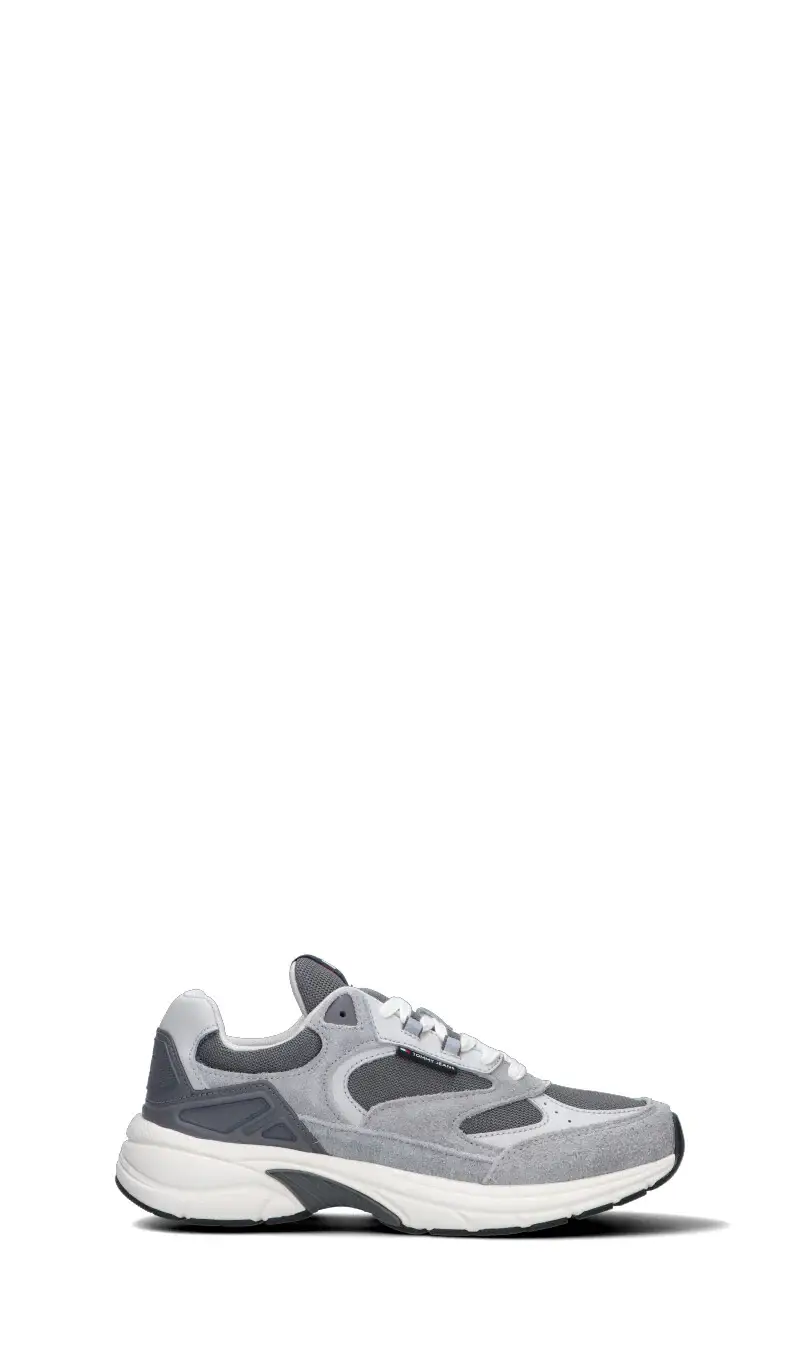 Sneaker uomo grigia in suede Vario