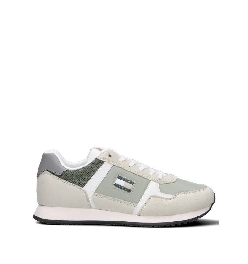 Sneaker uomo grigia/verde Vario