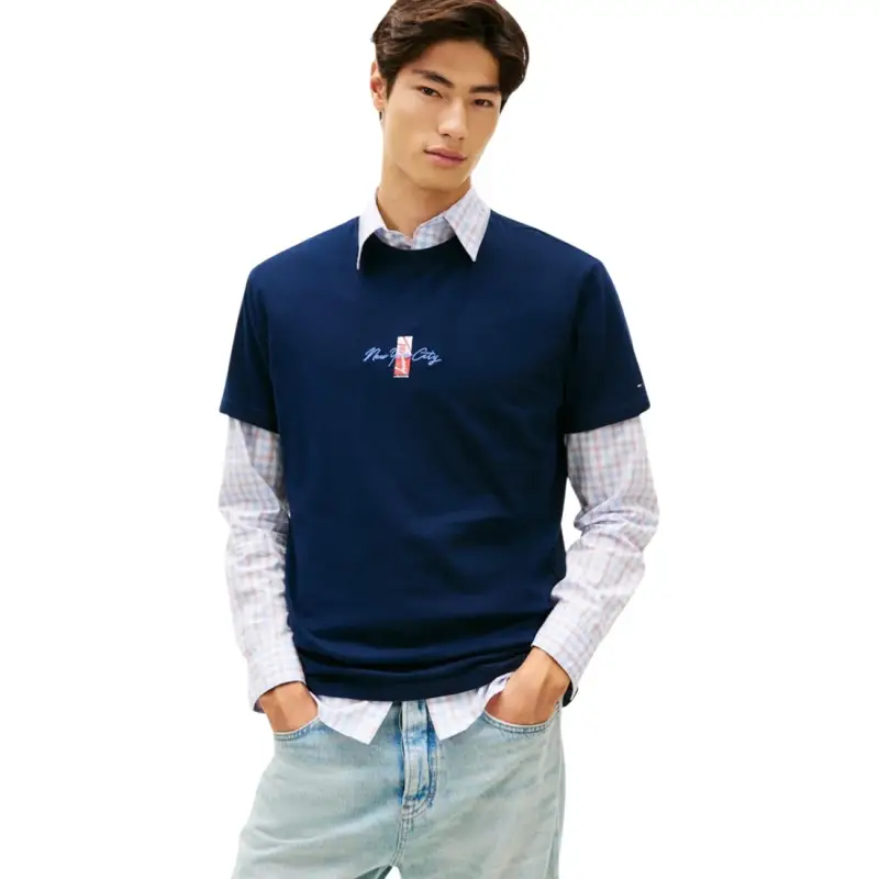 T-shirt DM0DM22532 Tommy Hilfiger Jeans - blue / S