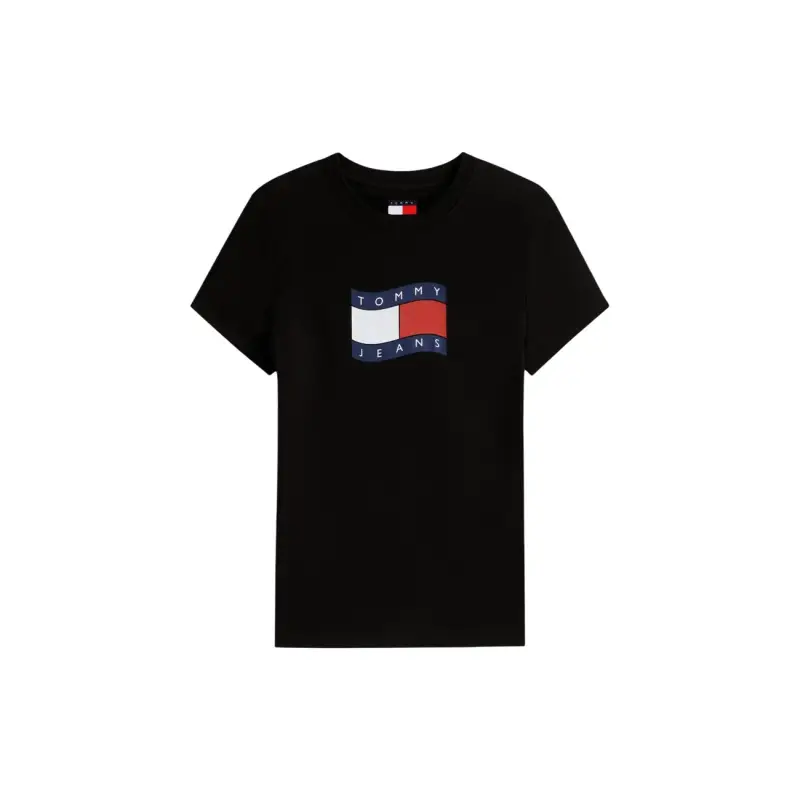 T-shirt DW0DW22781 Tommy Hilfiger Jeans - black / XS