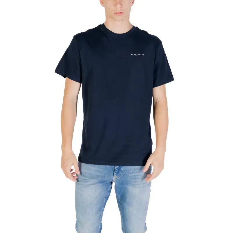 T-shirt Uomo Blu Maniche Corte Tommy Hilfiger Jeans - blue / S