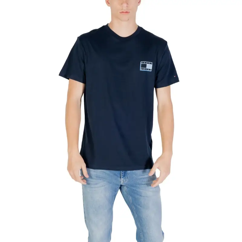 T-shirt Uomo Stampa Blu Autunno/Inverno Tommy Hilfiger Jeans - blue / S