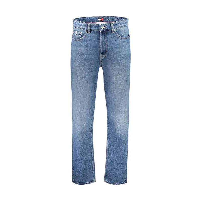 Jeans Uomo Blu Ricamo