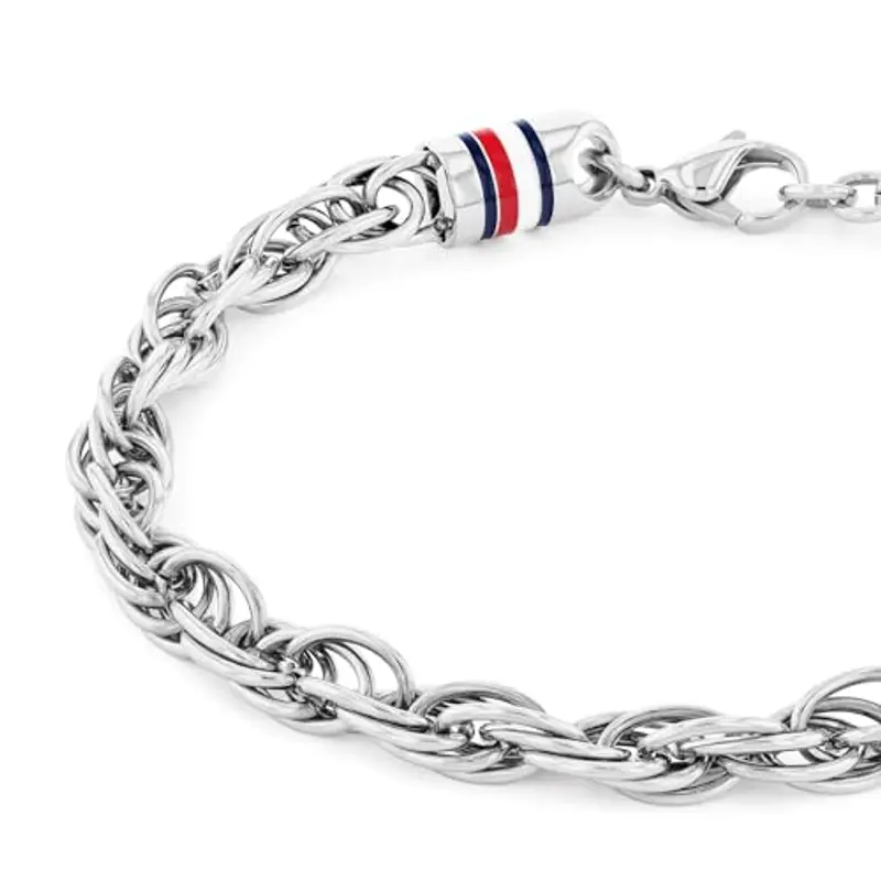 Tommy Hilfiger Jewelry Braccialetto a catena da uomo in Acciaio Inossidabile in Acciaio Inossidabile miniatura 2