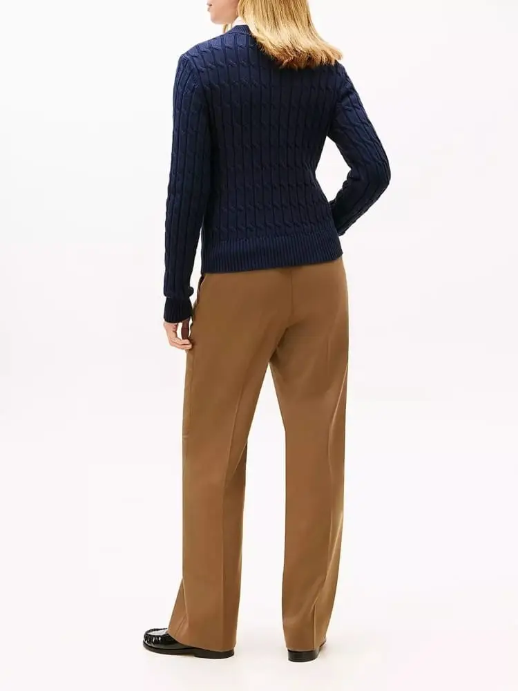 maglia blu navy donna mini logo miniatura 2