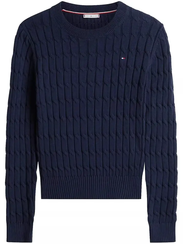 maglia blu navy donna mini logo