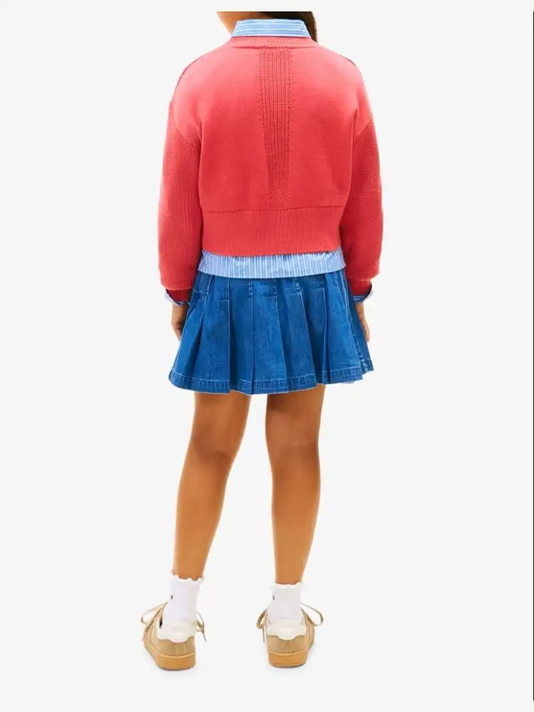 maglia corallo bambina con logo miniatura 2