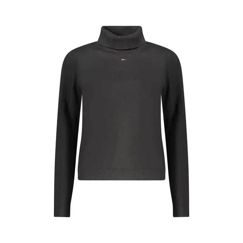 Maglia Donna Nera Ricamo Nero