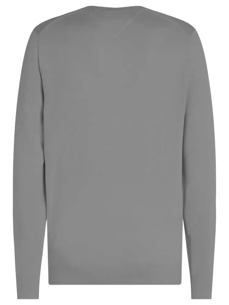 maglia girgia uomo in cotone mini logo ricamato sul petto miniatura 3