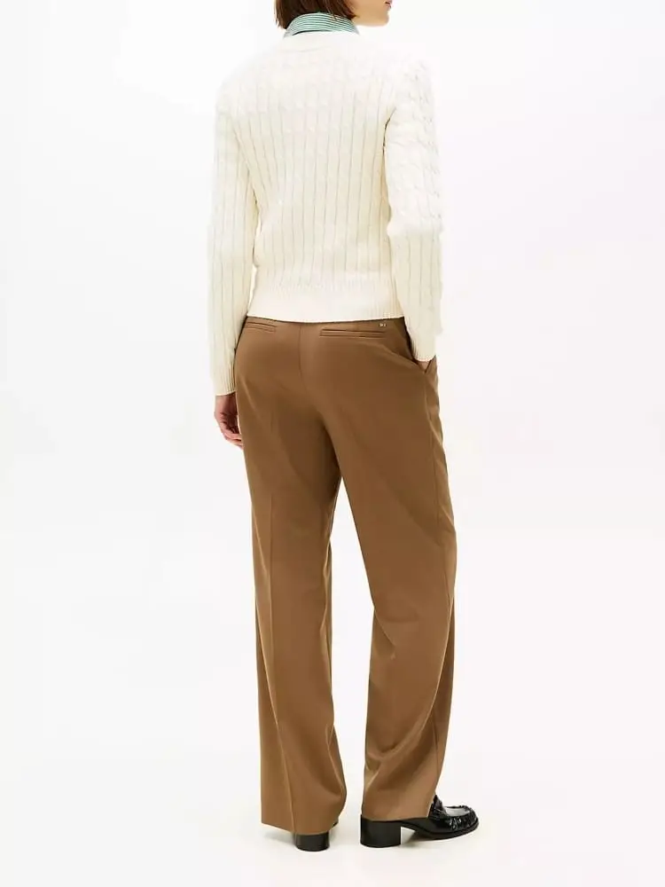 maglia panna donna mini logo miniatura 2