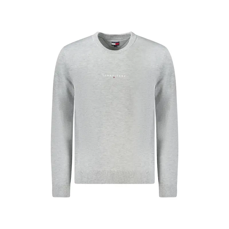 Tommy Hilfiger Maglia Uomo Grigia con Ricamo Logo