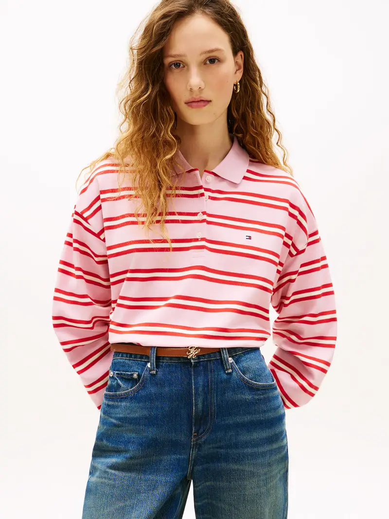 Maglietta 1985 rosa / rosso / bianco miniatura 2