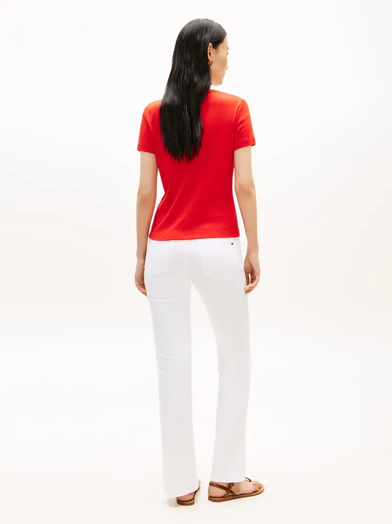 Tommy Hilfiger Maglietta rossa donna miniatura 3