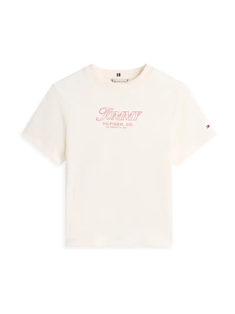 Tommy Hilfiger Maglietta beige chiaro e rosa Donna