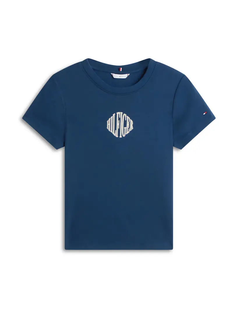 Maglietta beige / navy / rosso / bianco