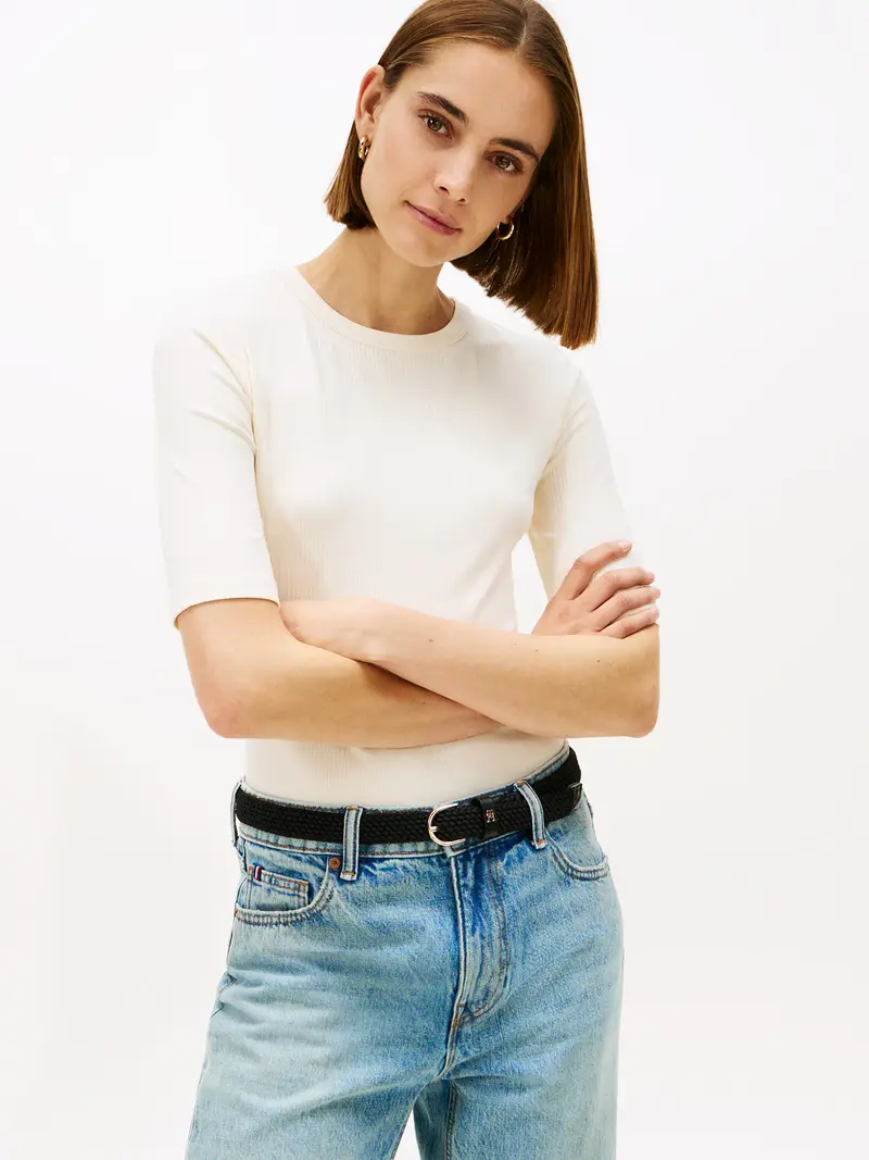 Maglietta bianco lana miniatura 2