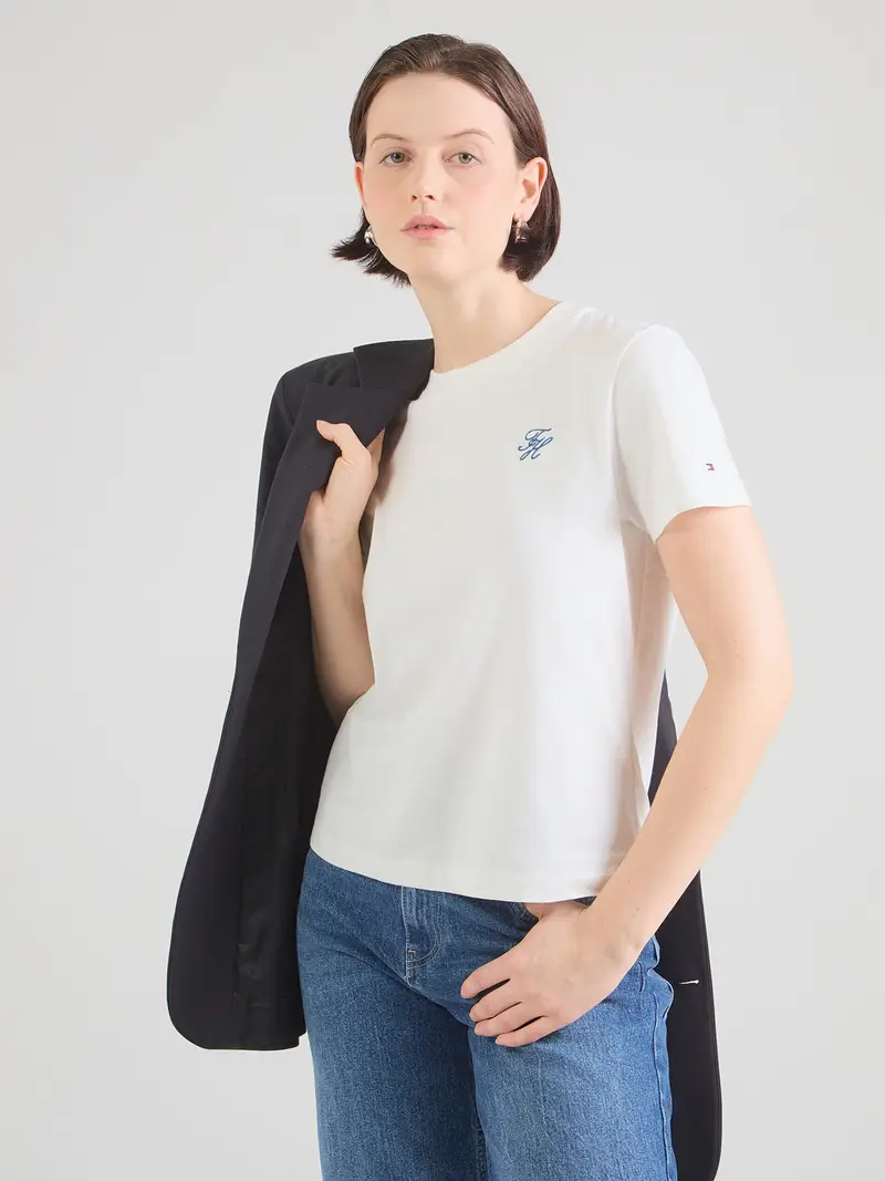 Maglietta blu / bianco miniatura 2