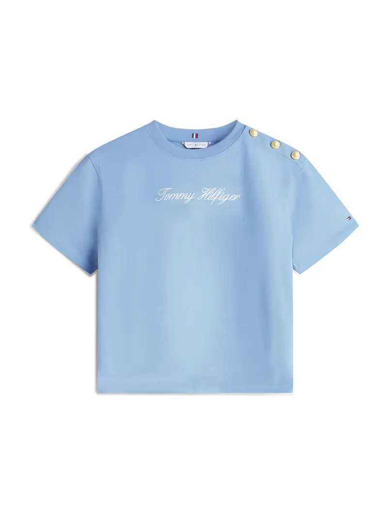 Maglietta blu chiaro / bianco