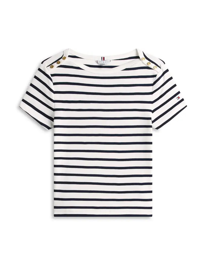 Maglietta blu notte / bianco