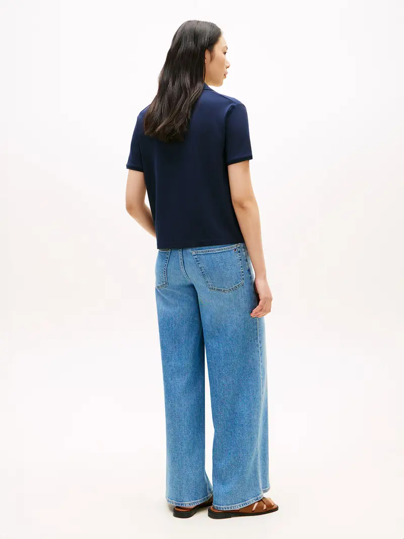 Maglietta blu scuro miniatura 3